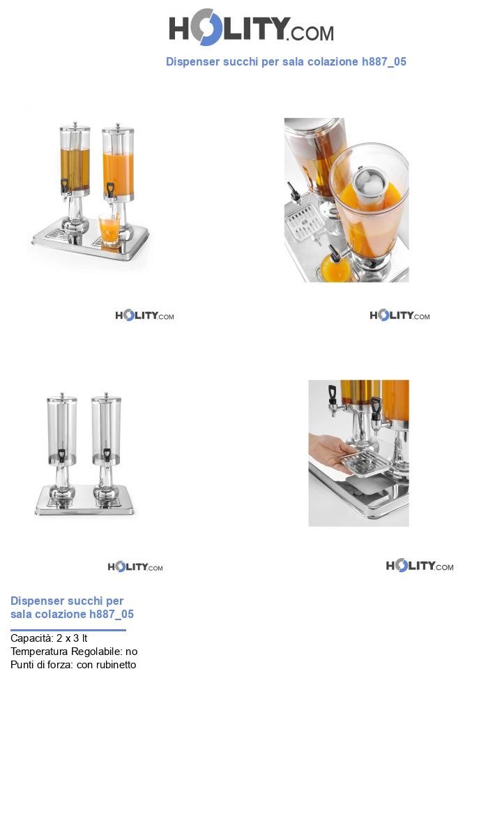 Dispenser succhi per sala colazione h887_05