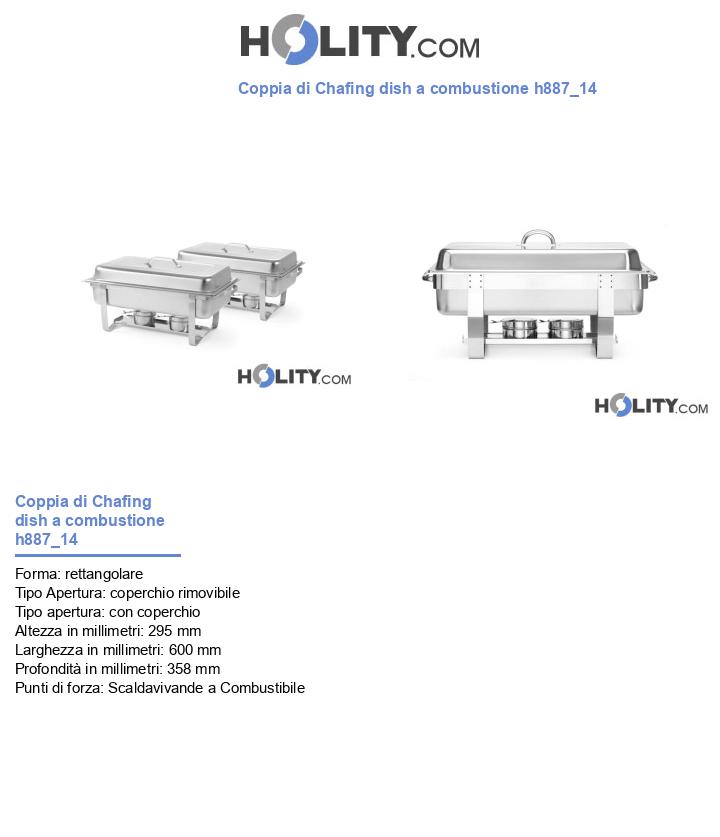 Coppia di Chafing dish a combustione h887_14