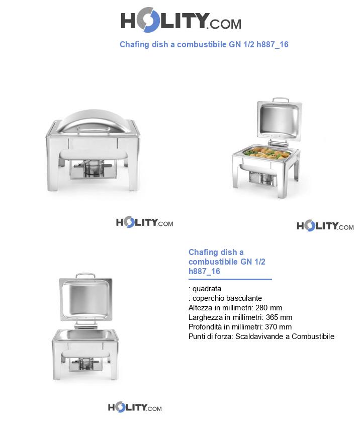 Chafing dish a combustibile GN 1/2 h887_16