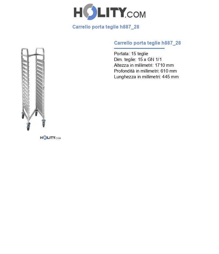 Carrello porta teglie h887_28