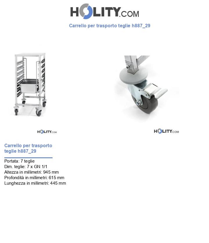 Carrello per trasporto teglie h887_29