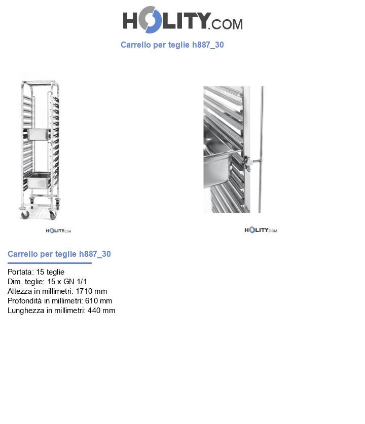 Carrello per teglie h887_30