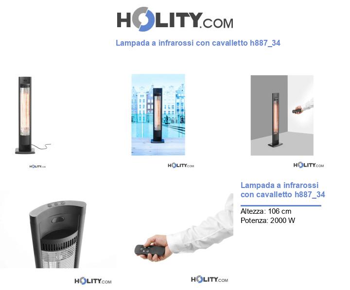 Lampada a infrarossi con cavalletto h887_34