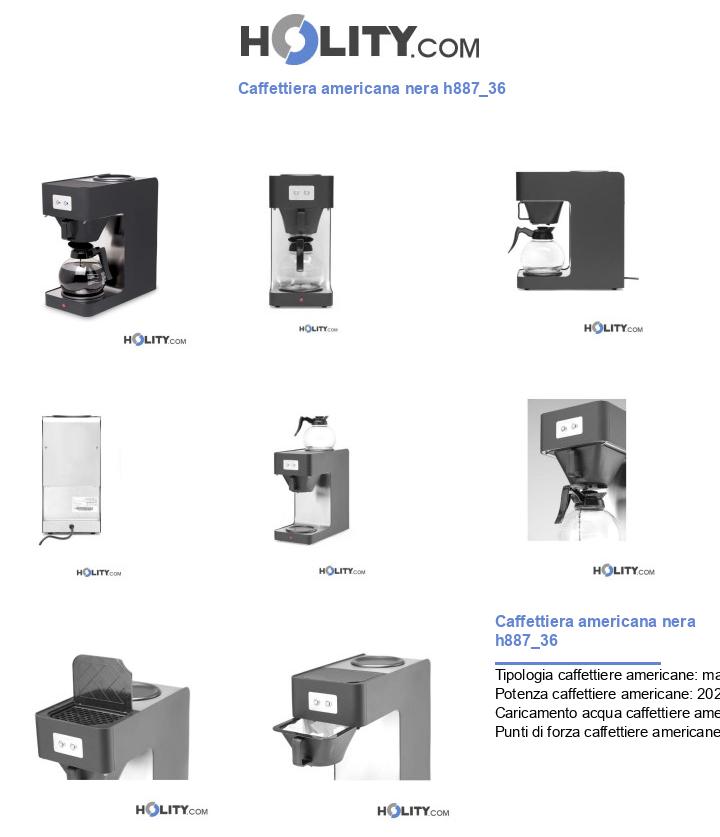 Caffettiera americana nera h887_36
