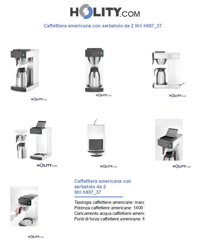 Caffettiera americana con serbatoio da 2 litri h887_37