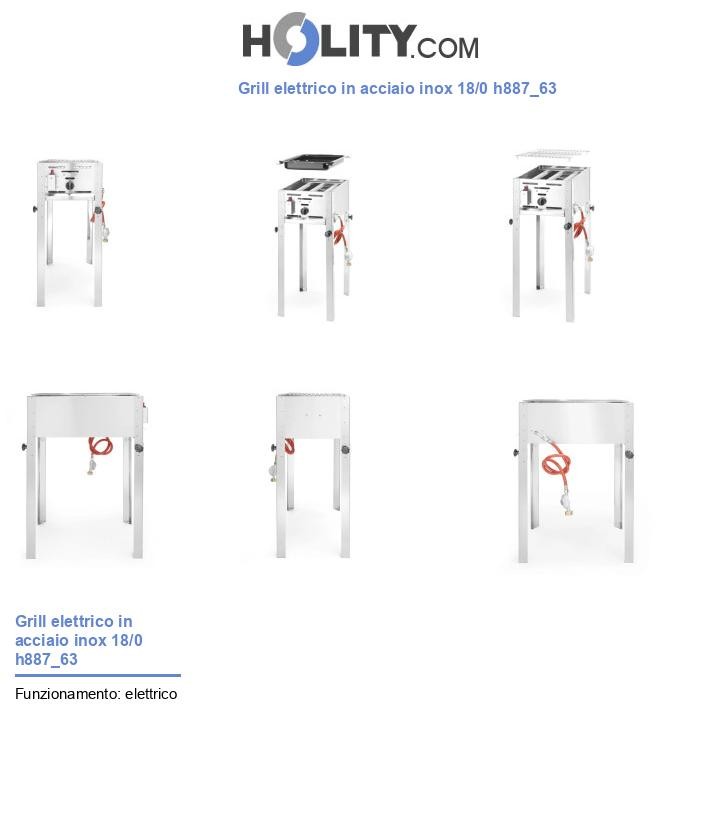 Grill elettrico in acciaio inox 18/0 h887_63