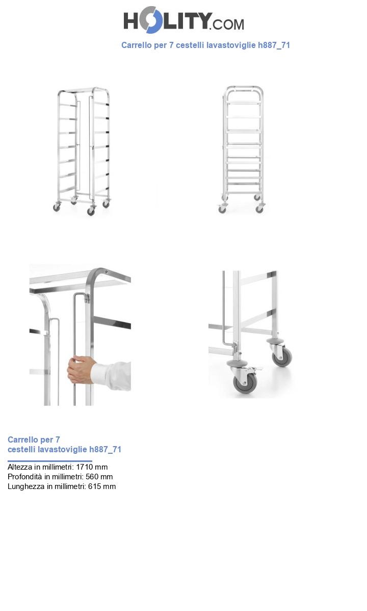 Carrello per 7 cestelli lavastoviglie h887_71