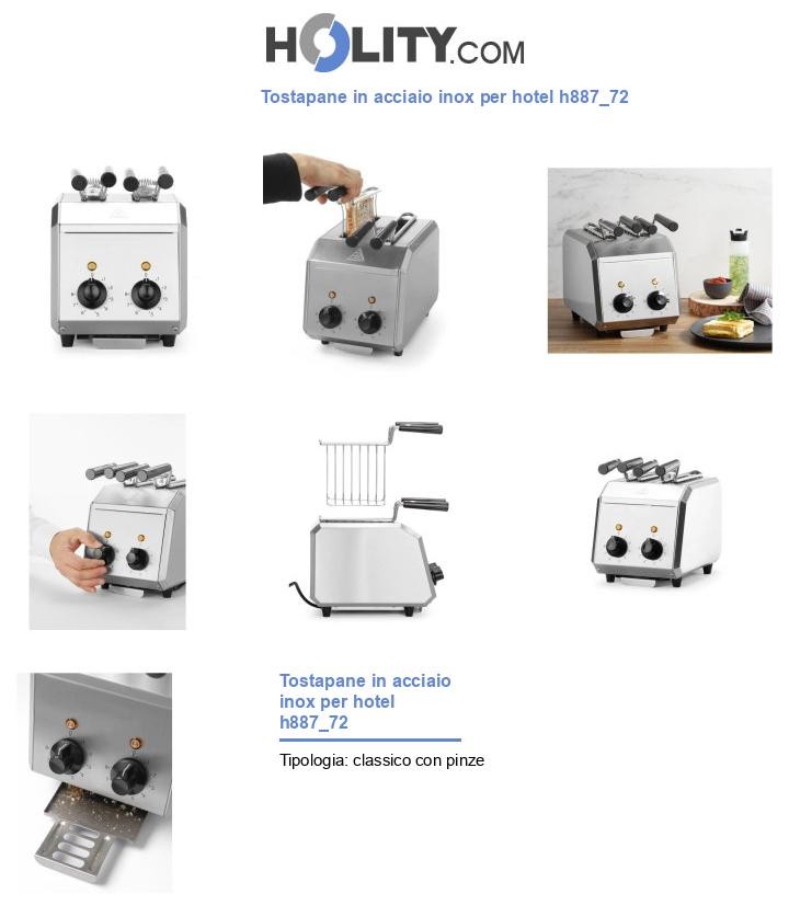Tostapane in acciaio inox per hotel h887_72