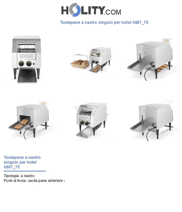 Tostapane a nastro singolo per hotel h887_75