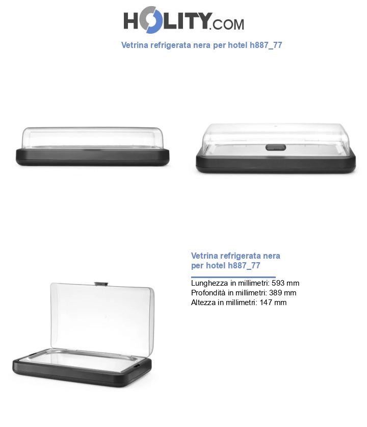 Vetrina refrigerata nera per hotel h887_77