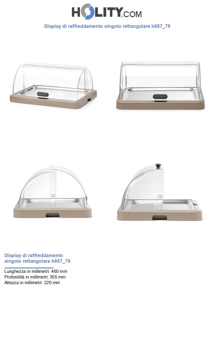 Display di raffreddamento singolo rettangolare h887_79