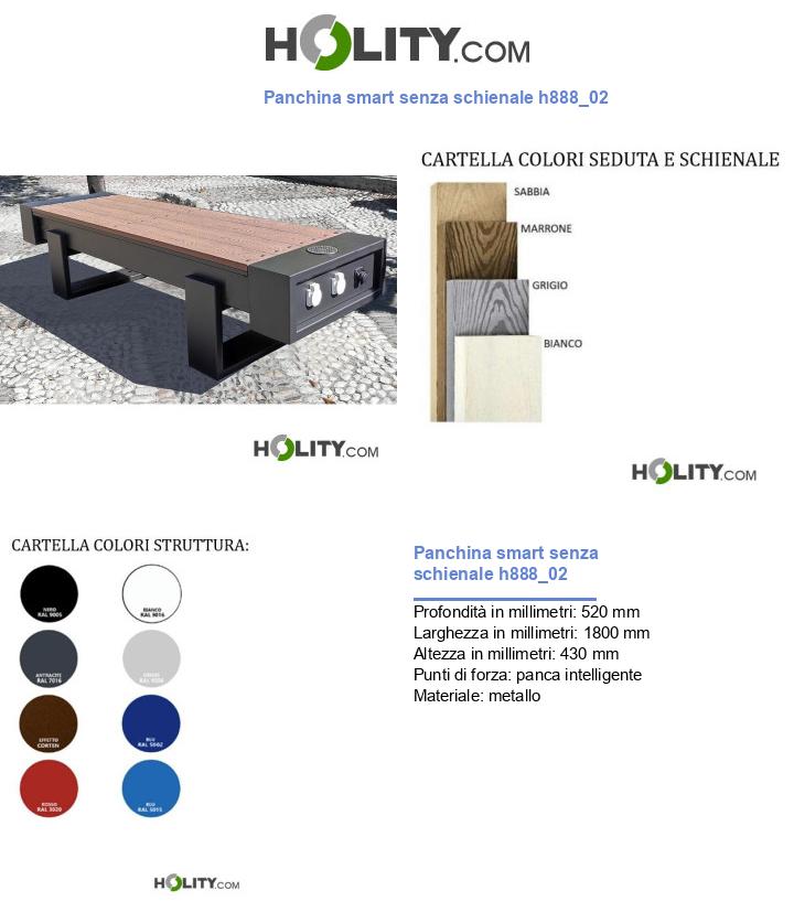 Panchina smart senza schienale h888_02