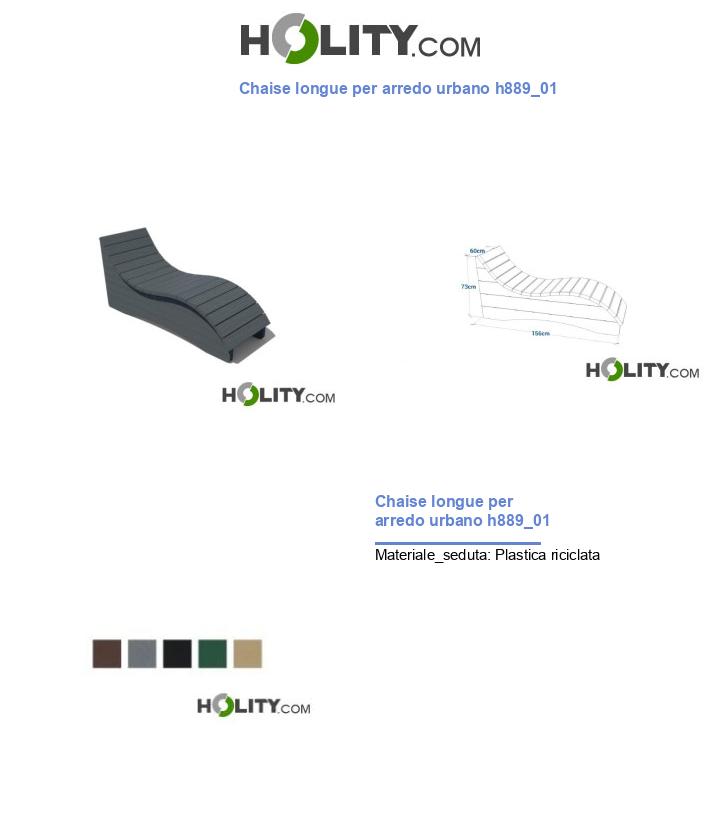 Chaise longue per arredo urbano h889_01