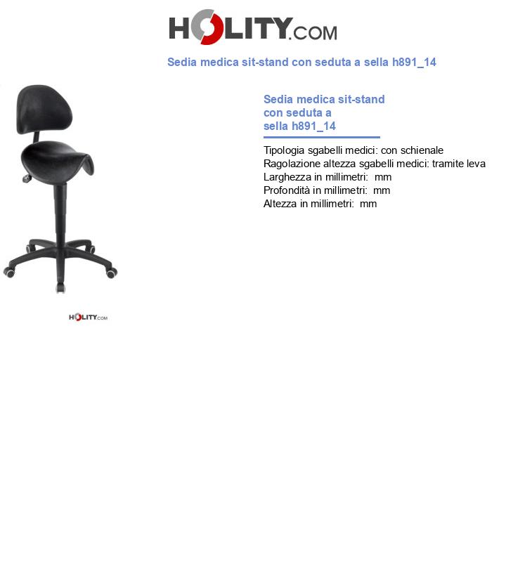 Sedia medica sit-stand con seduta a sella h891_14