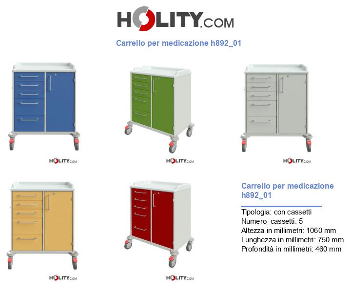 Carrello per medicazione h892_01