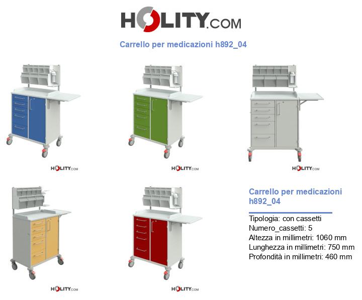 Carrello per medicazioni h892_04