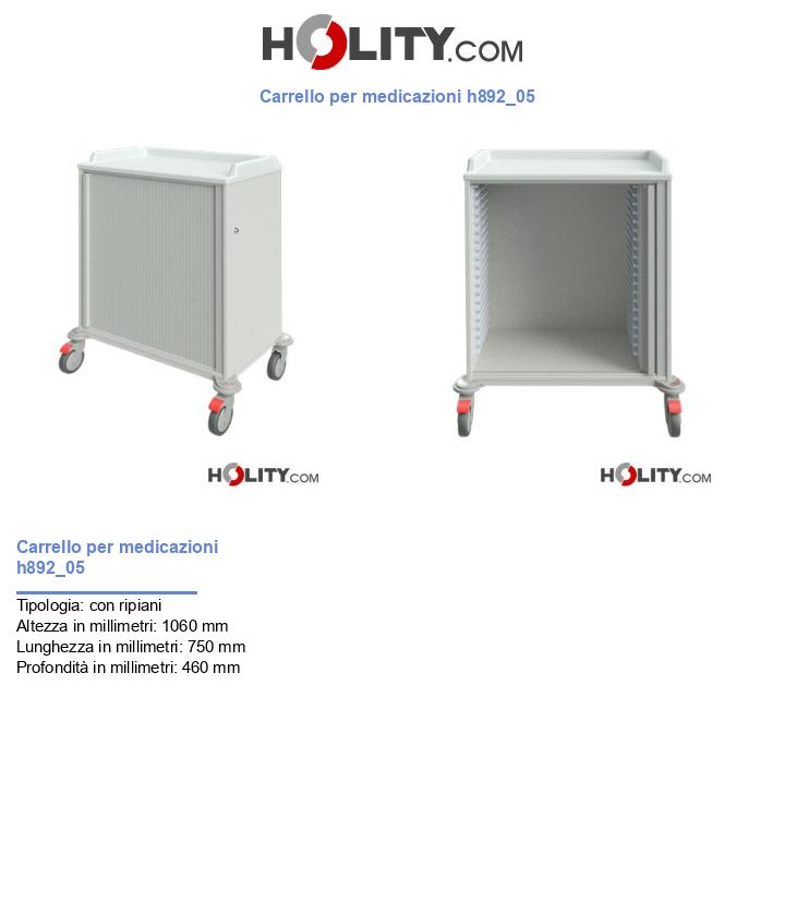 Carrello per medicazioni h892_05