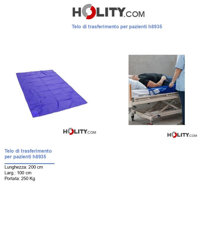 Telo di trasferimento per pazienti h8935