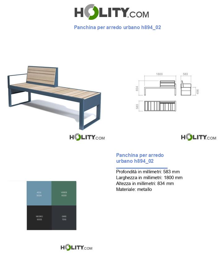 Panchina per arredo urbano h894_02