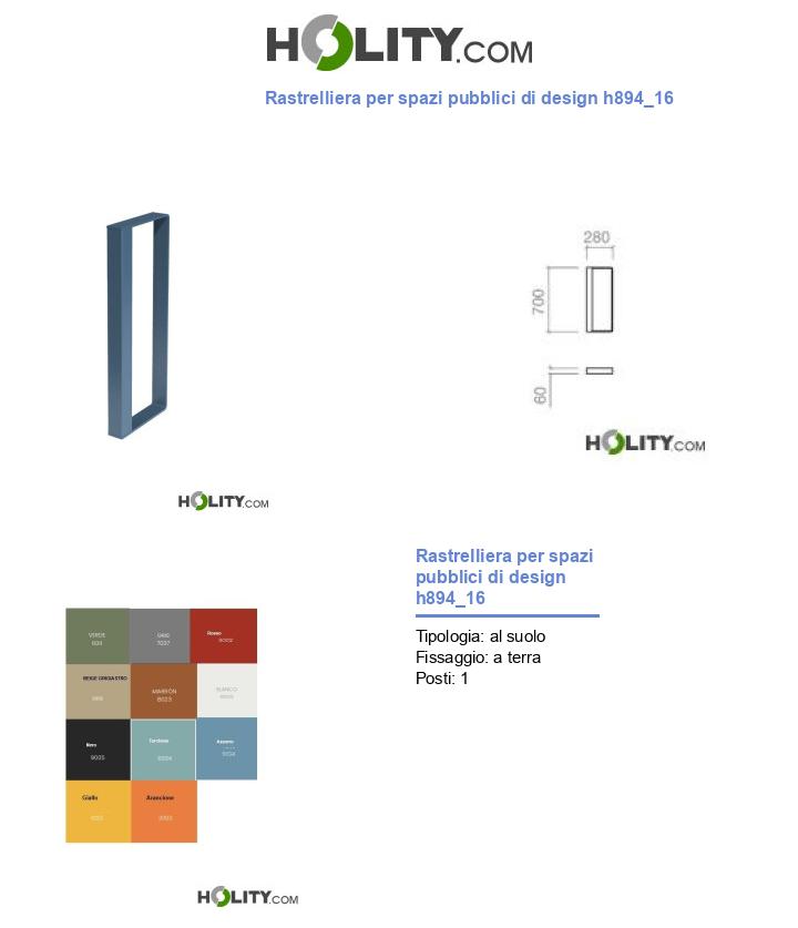 Rastrelliera per spazi pubblici di design h894_16