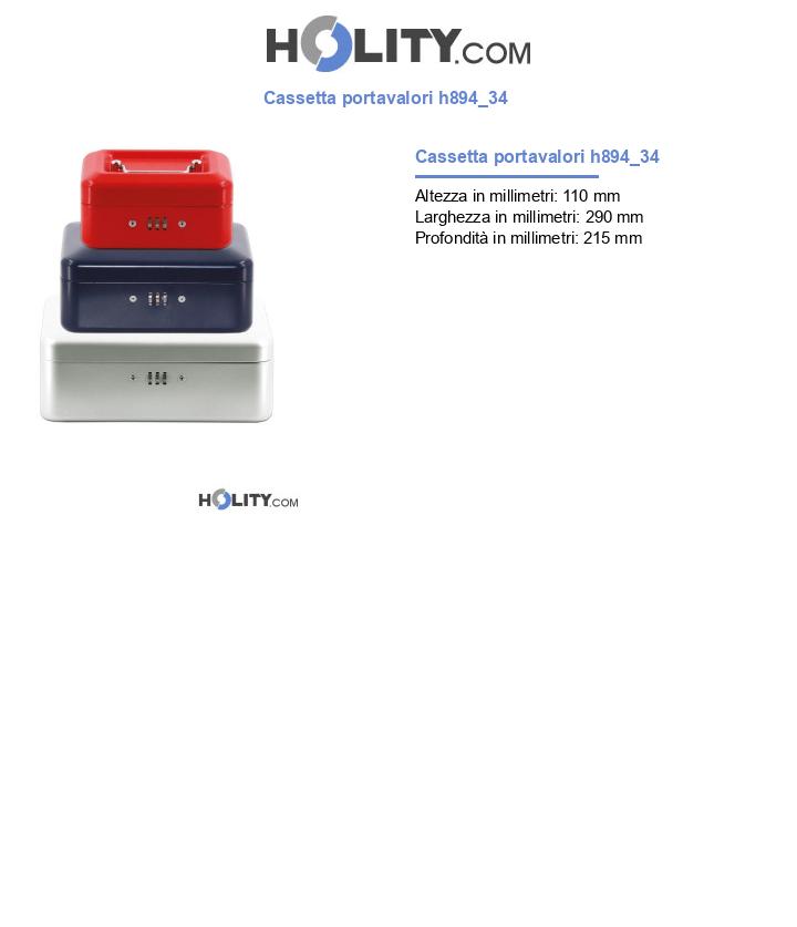 Cassetta portavalori h894_34