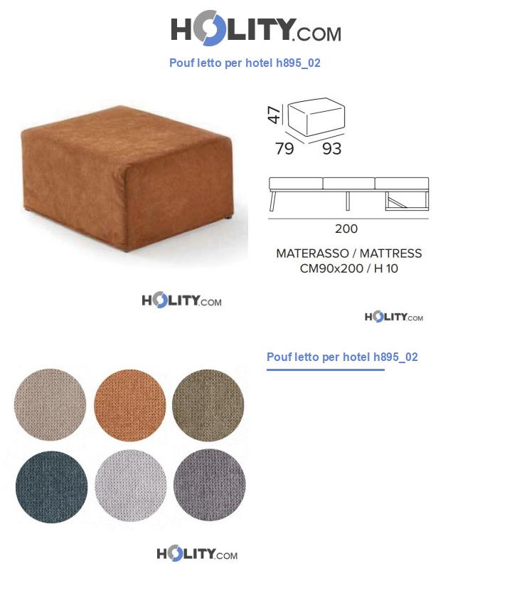 Pouf letto per hotel h895_02