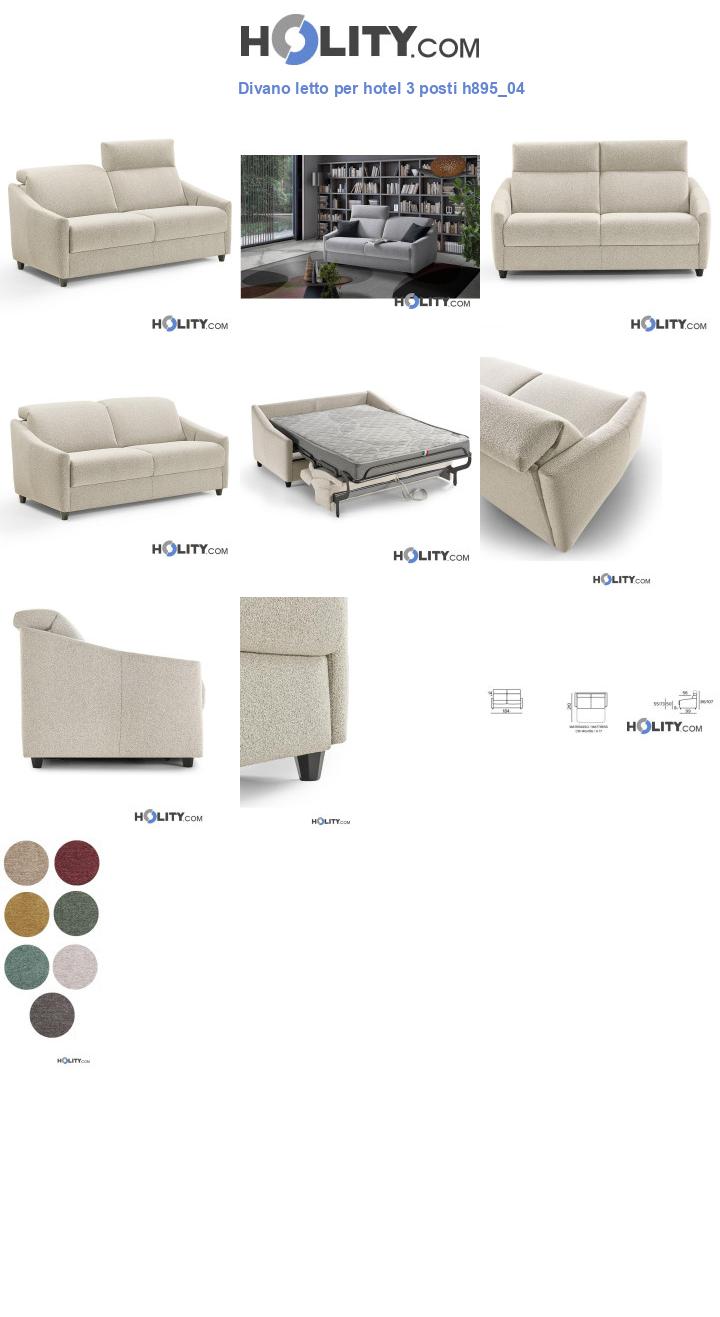Divano letto per hotel 3 posti h895_04