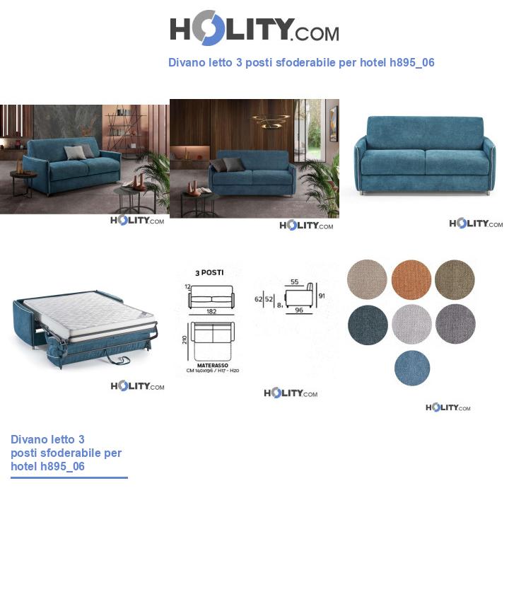 Divano letto 3 posti sfoderabile per hotel h895_06