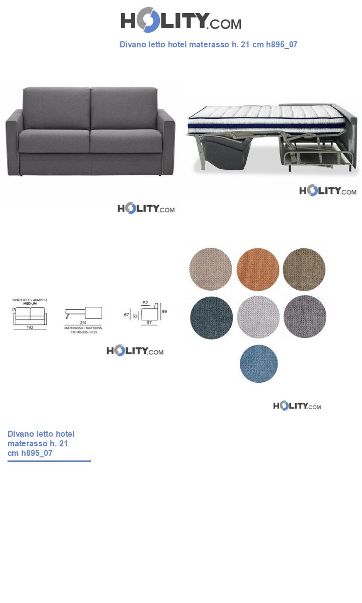 Divano letto hotel materasso h. 21 cm h895_07