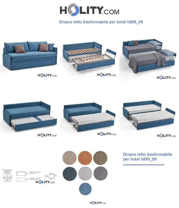 Divano letto trasformabile per hotel h895_09