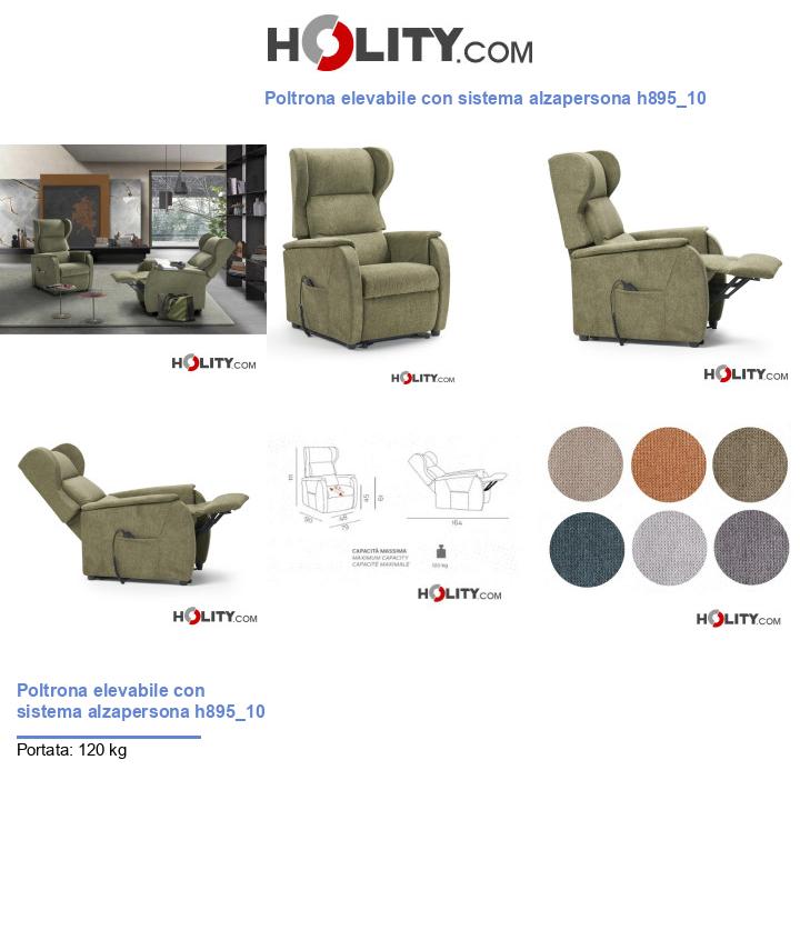 Poltrona elevabile con sistema alzapersona h895_10