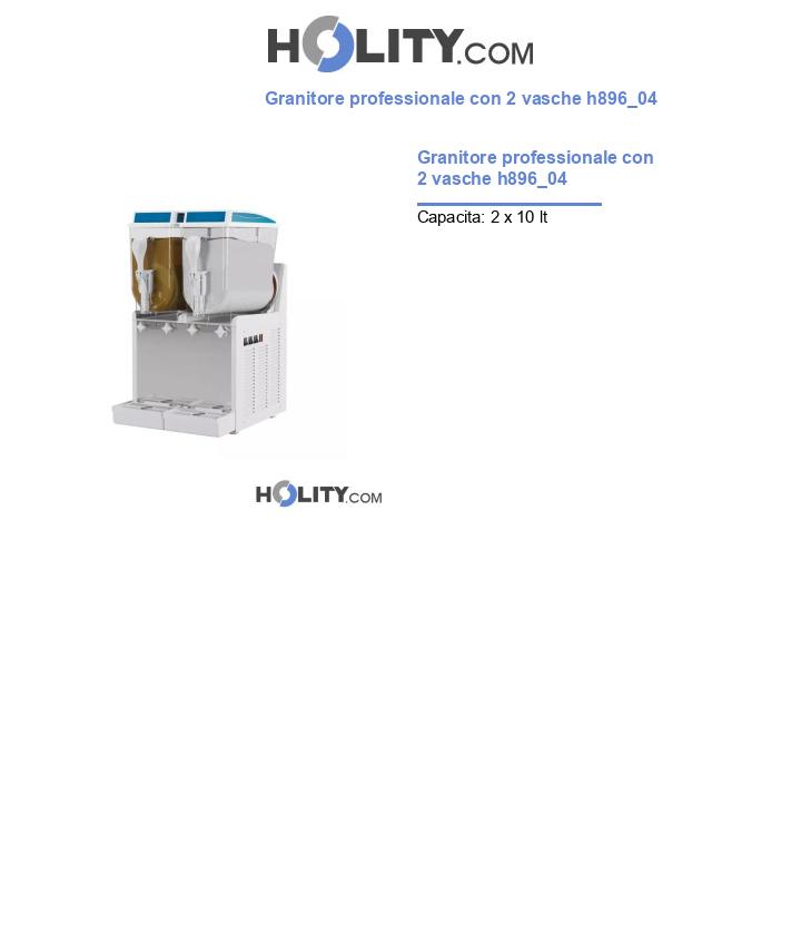 Granitore professionale con 2 vasche h896_04
