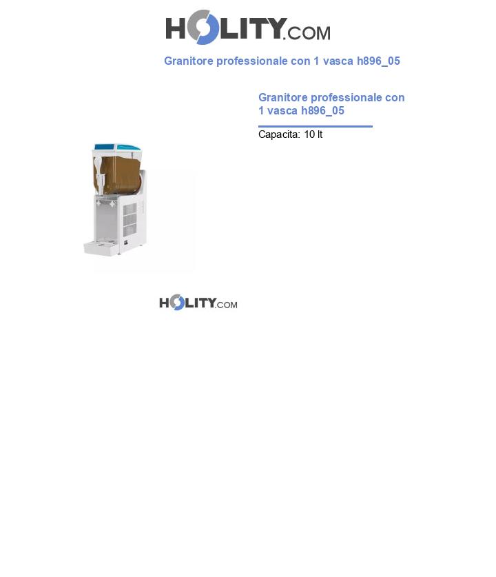 Granitore professionale con 1 vasca h896_05