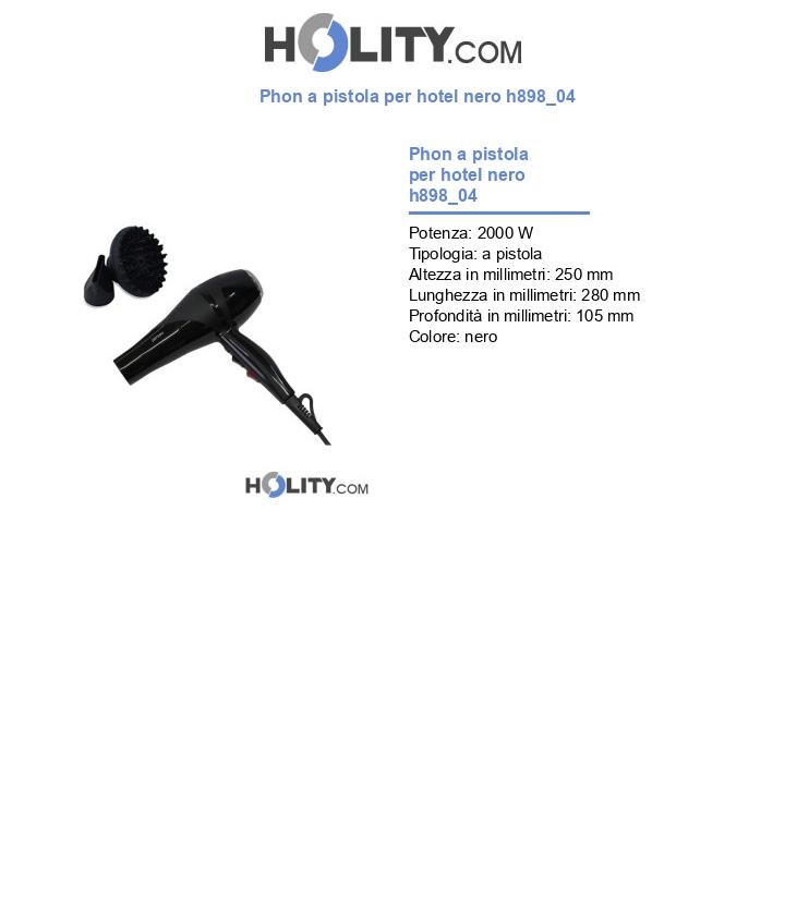 Phon a pistola per hotel nero h898_04