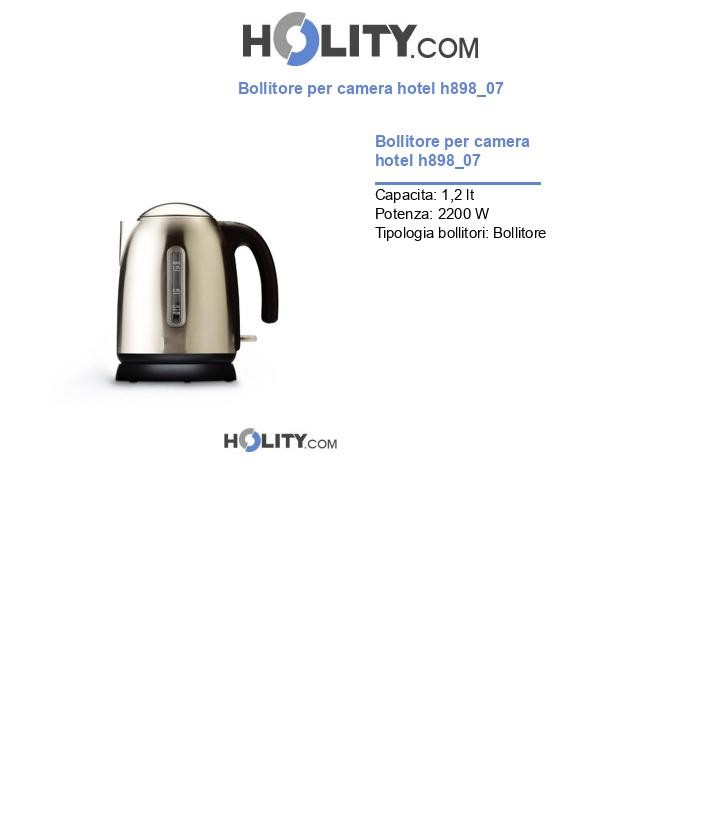 Bollitore per camera hotel h898_07