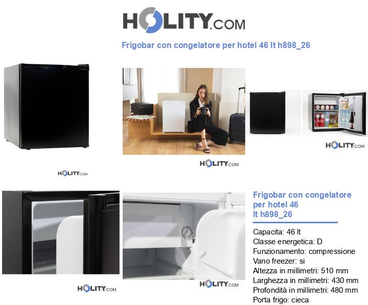 Frigobar con congelatore per hotel 46 lt h898_26