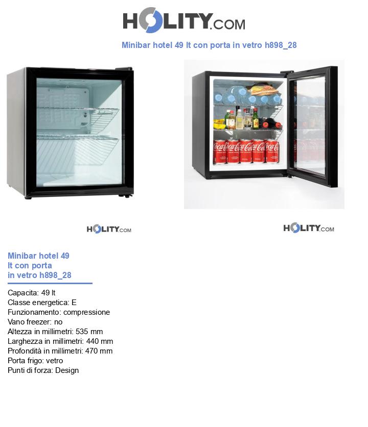 Minibar hotel 49 lt con porta in vetro h898_28