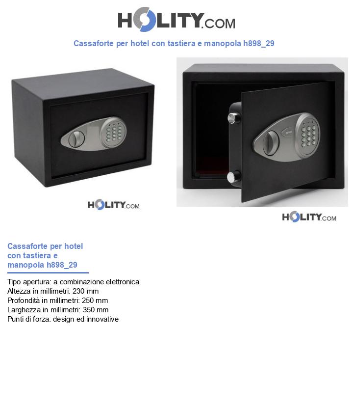 Cassaforte per hotel con tastiera e manopola h898_29
