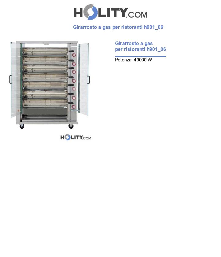 Girarrosto a gas per ristoranti h901_06