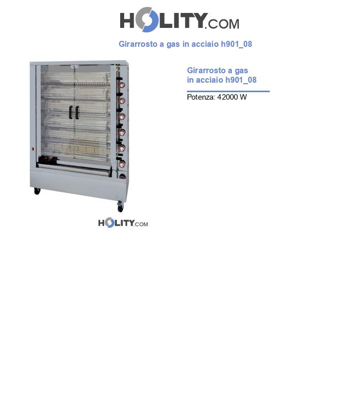 Girarrosto a gas in acciaio h901_08