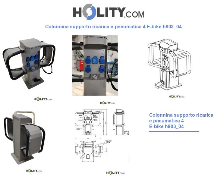 Colonnina supporto ricarica e pneumatica 4 E-bike h903_04