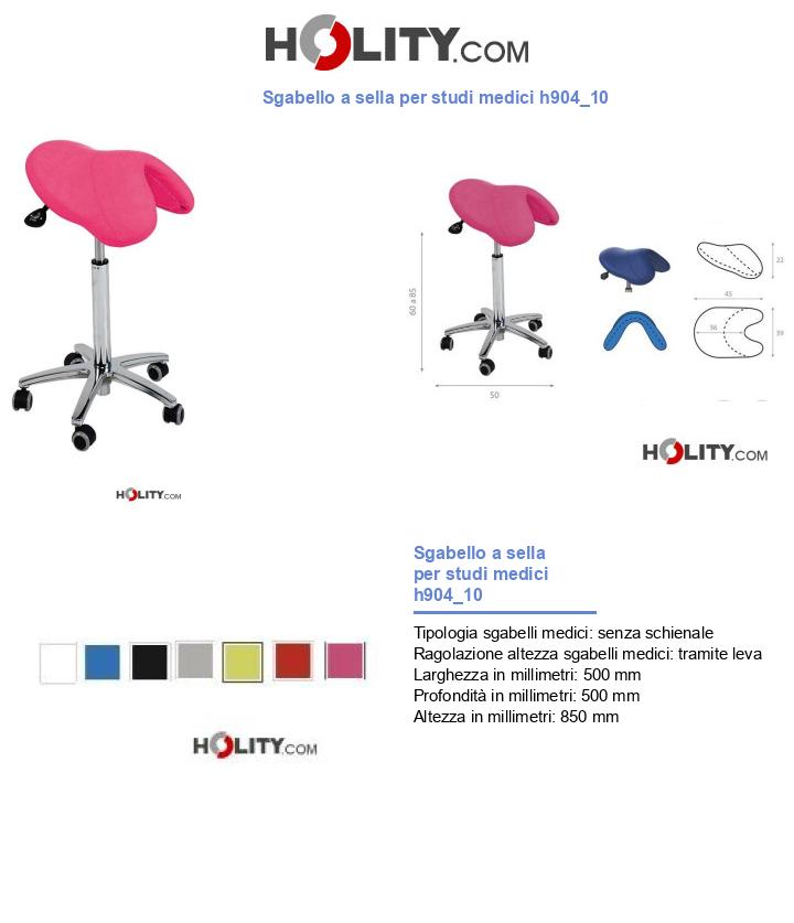 Sgabello a sella per studi medici h904_10