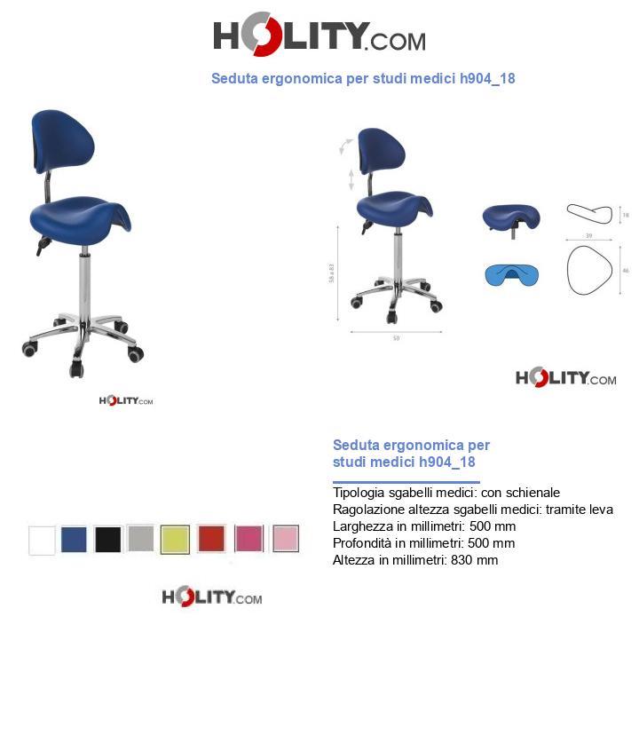 Seduta ergonomica per studi medici h904_18