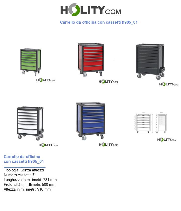 Carrello da officina con cassetti h905_01