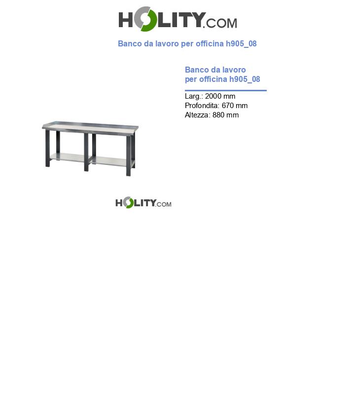 Banco da lavoro per officina h905_08