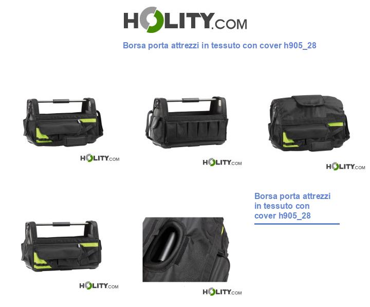 Borsa porta attrezzi in tessuto con cover h905_28