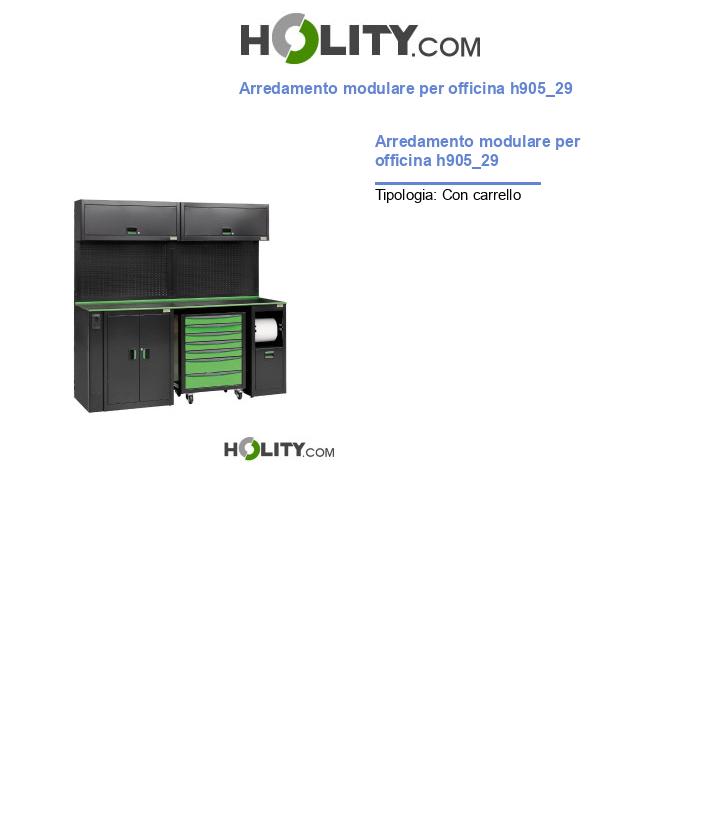 Arredamento modulare per officina h905_29