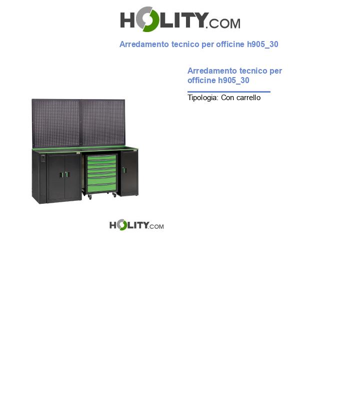 Arredamento tecnico per officine h905_30