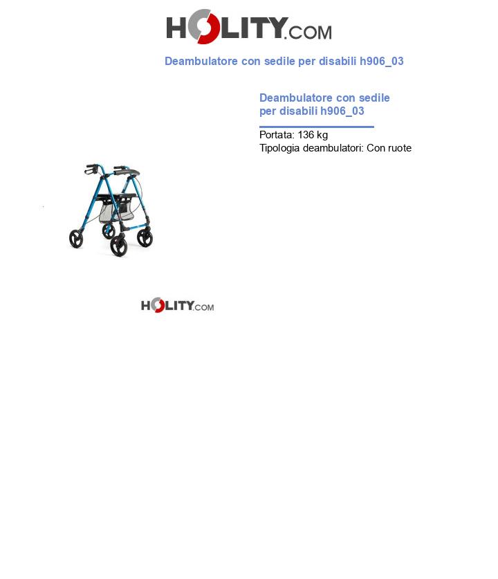 Deambulatore con sedile per disabili h906_03