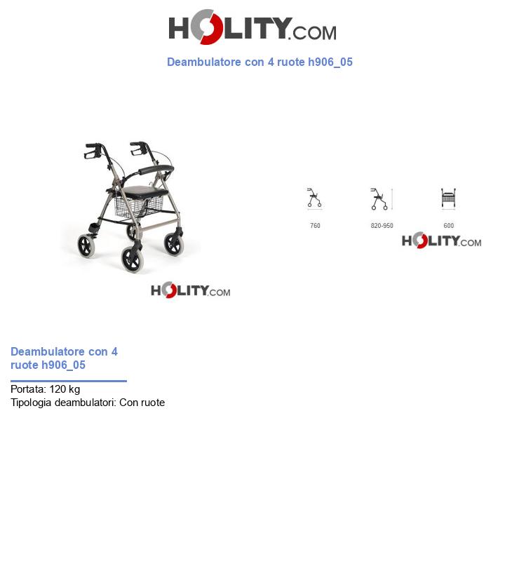 Deambulatore con 4 ruote h906_05
